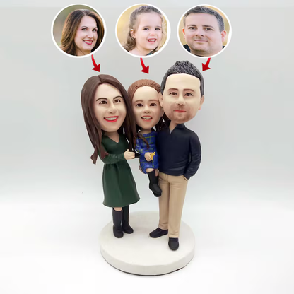 Fully Customizable Triple Bobbleheads（person or pet）