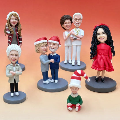 Fully Customizable Eight Bobbleheads（person or pet）Separate or whole